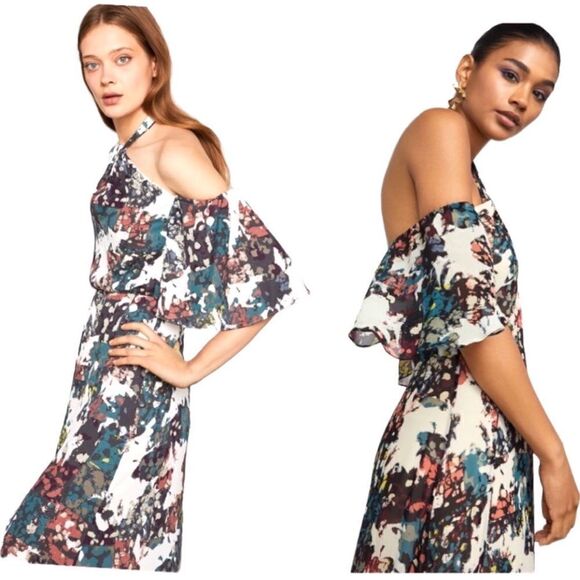 BCBGMAXAZRIA Kelley Off-The-Shoulder Halte… - Picture 2 of 6